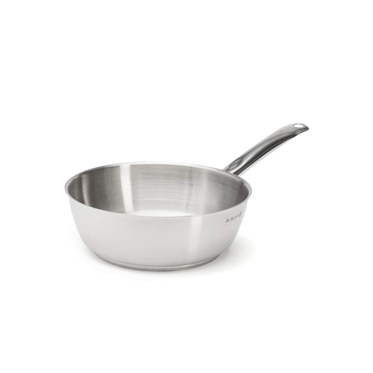 CONISCHE SAUTEUSE 24CM STANDAARD RVS DE BUYER