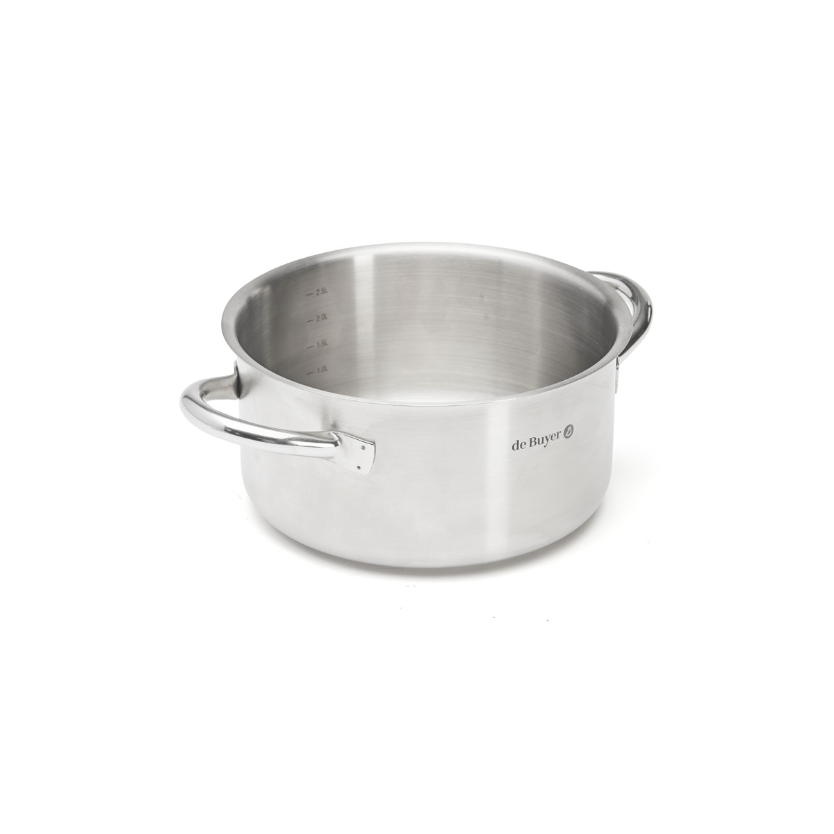 KOOKPOT 20CM LAAG RVS DE BUYER