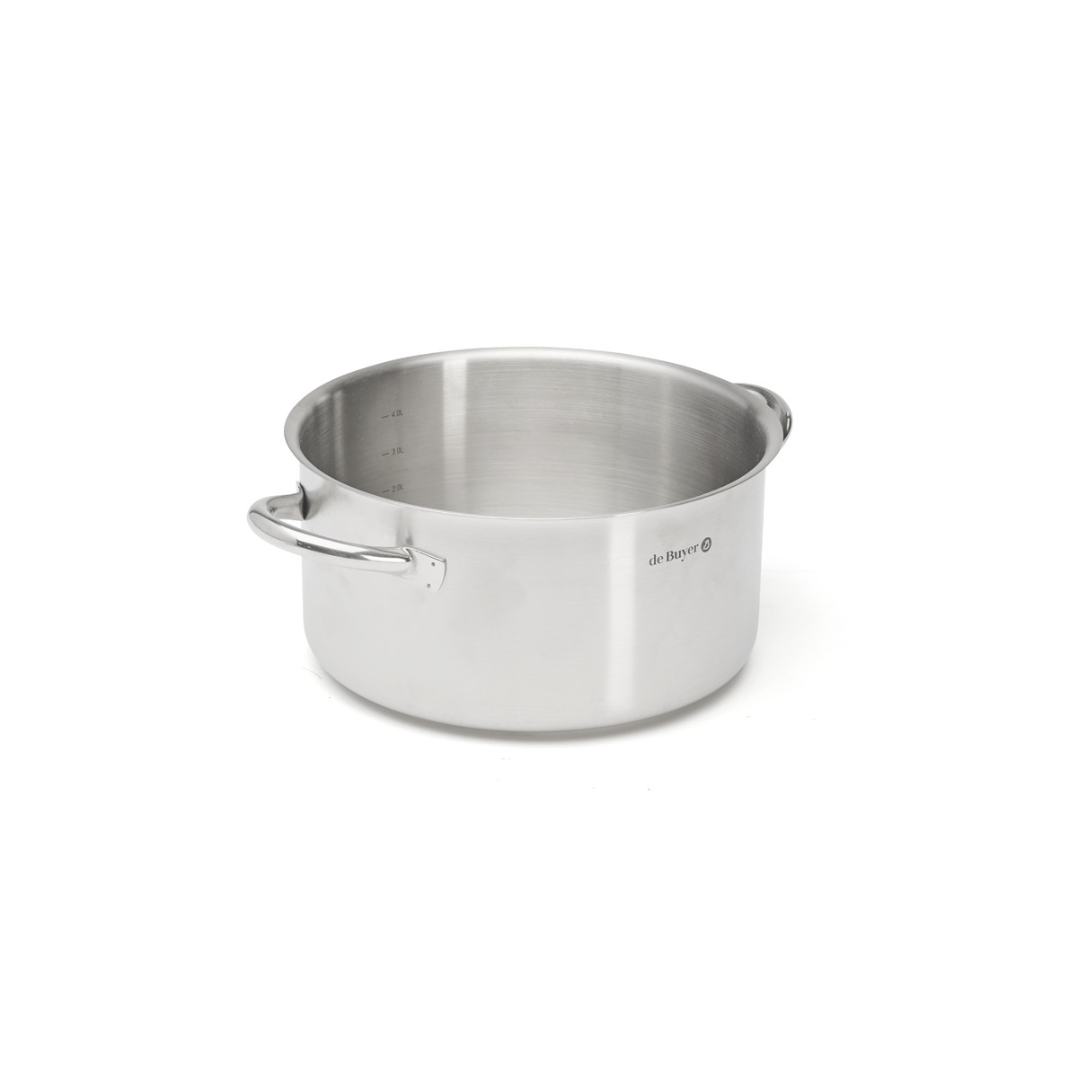 KOOKPOT 24CM LAAG RVS DE BUYER