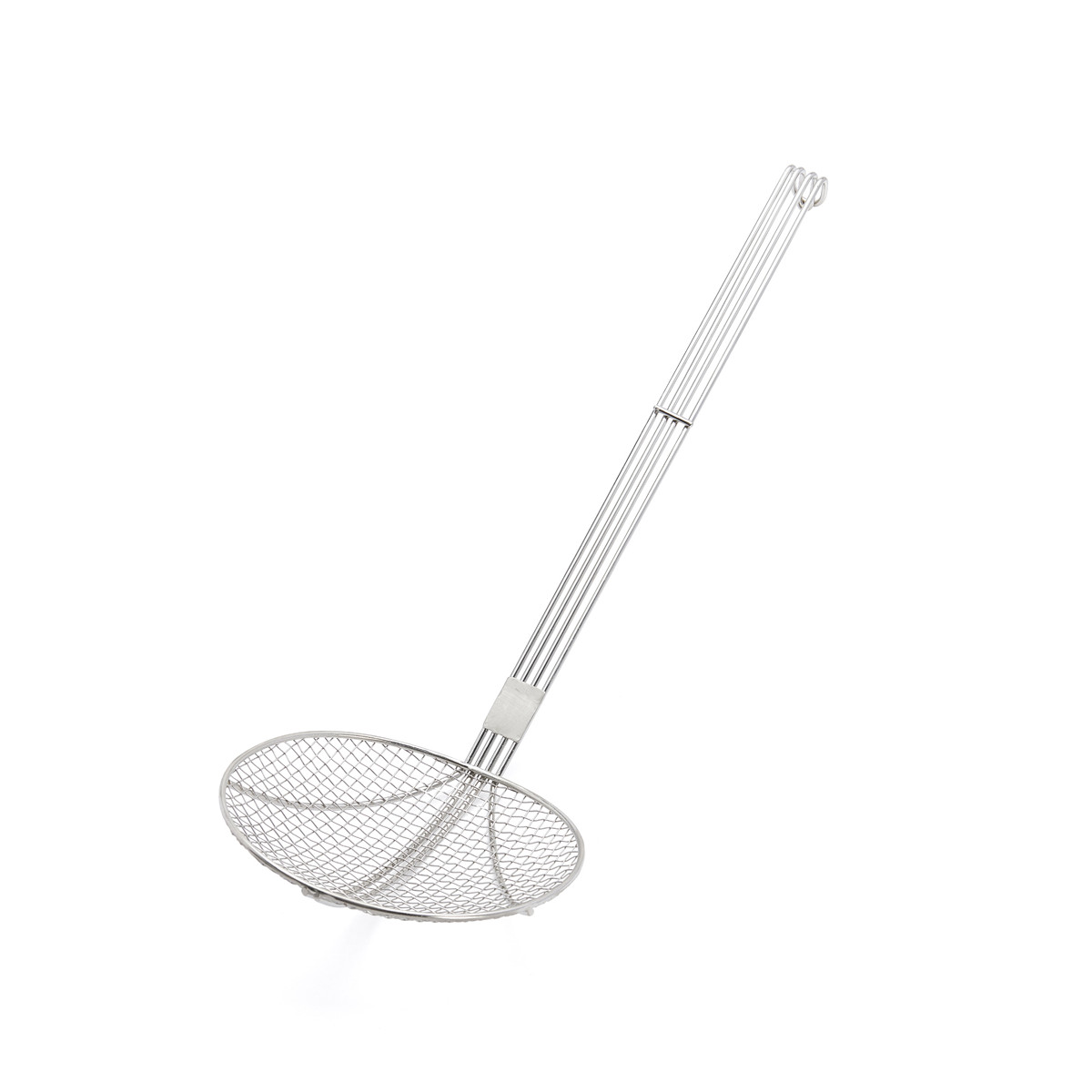 FRIETSCHEP 20CM MET HANDVAT 43CM RVS DE BUYER