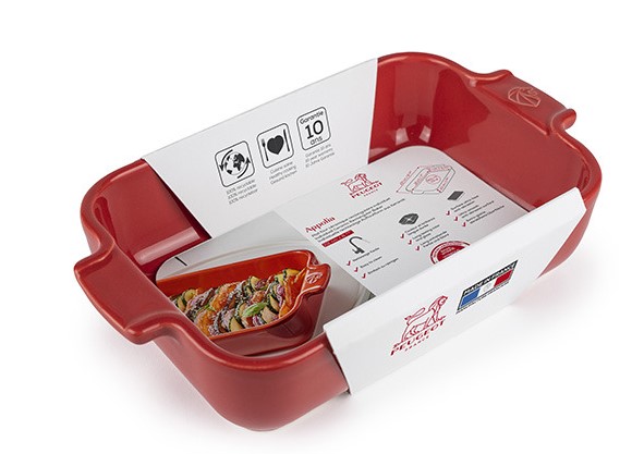 OVENSCHAAL KERAMIEK 22CM ROOD APPOLIA 4X1ST
