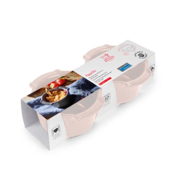OVENSCHAAL KERAMIEK 11CM RAMEQUIN ECRU SET 2S