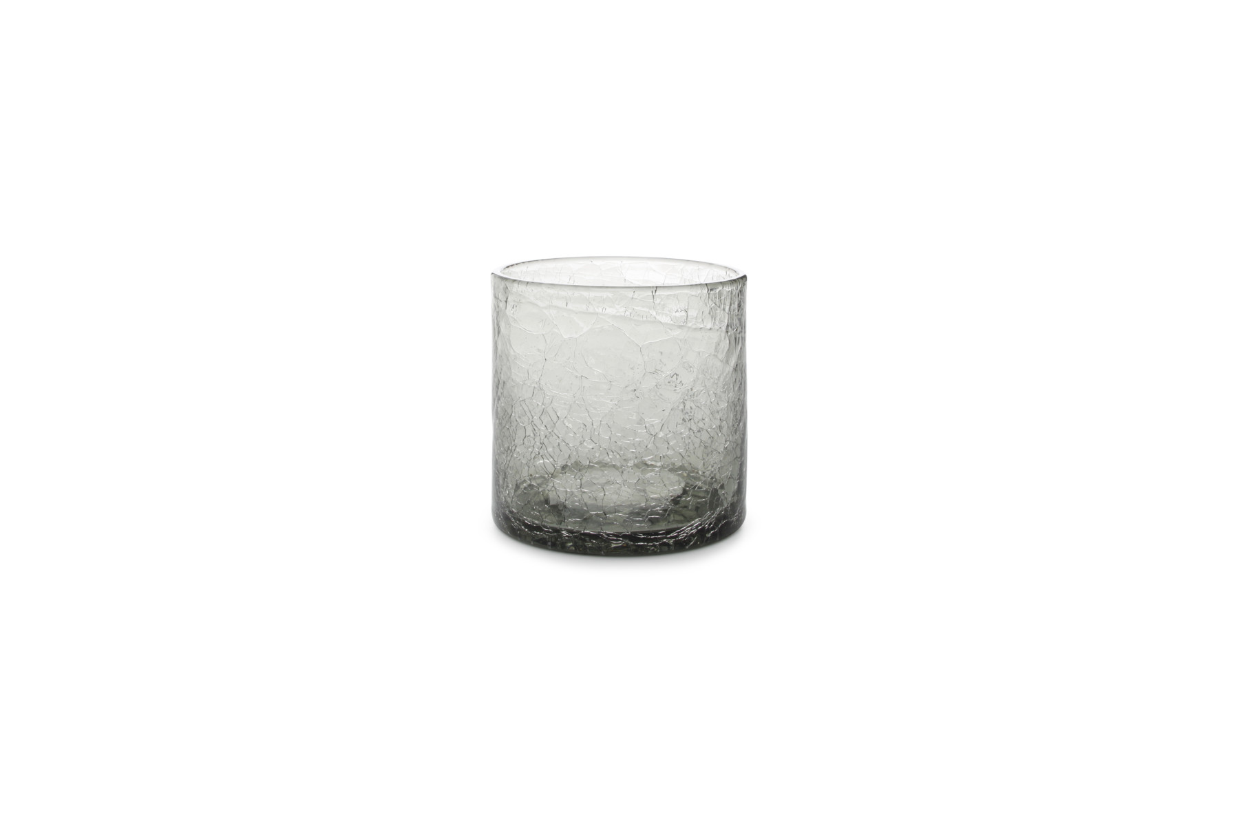 TUMBLERGLAS 22CL GREY CRACKLE 4X1ST
