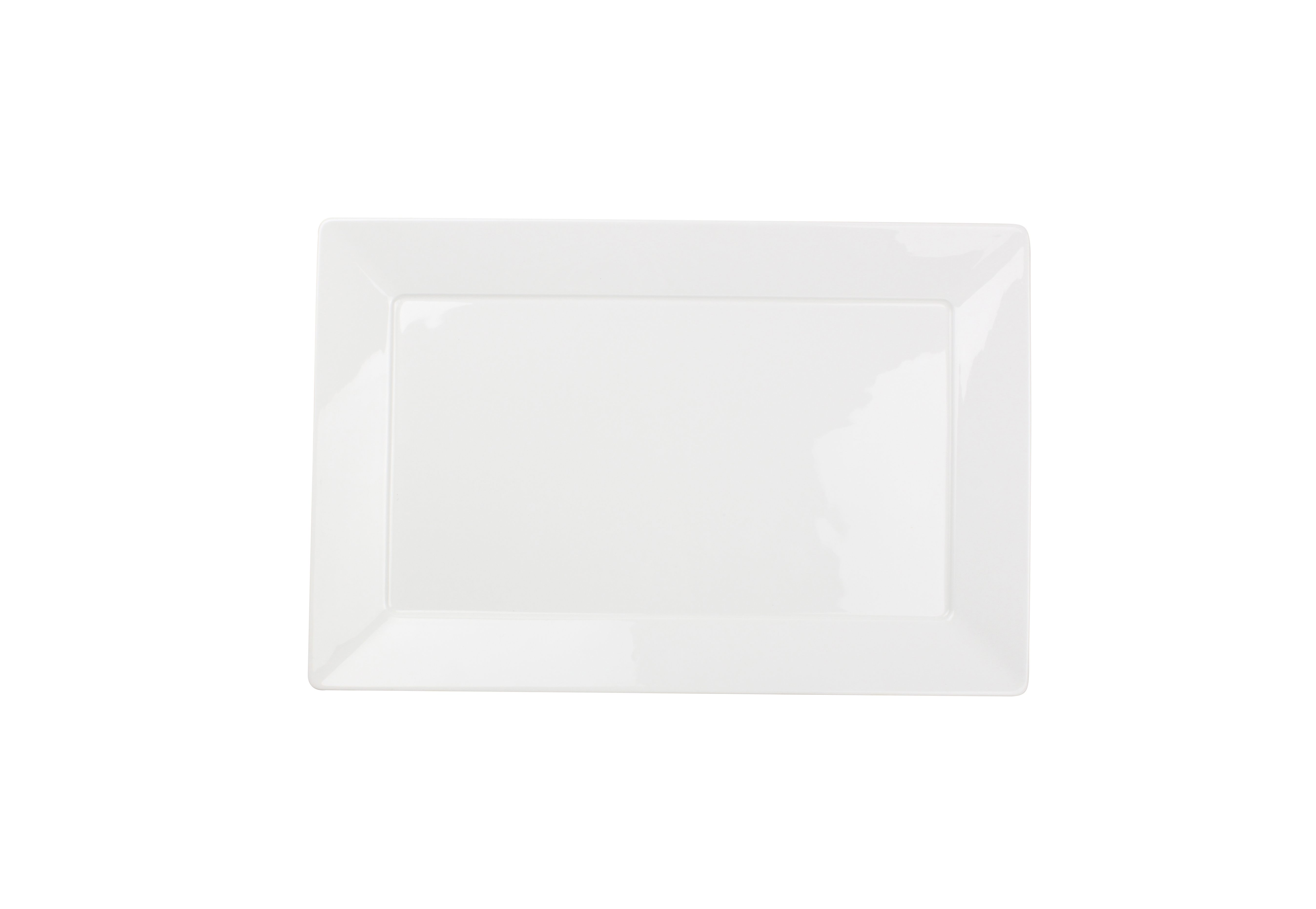 BORD PORSELEIN 33.5X22CM SILHT VERSO 4X1ST