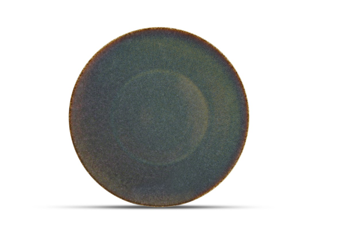 BORD PORSELEIN 27CM CIRRO GREEN 6X1ST