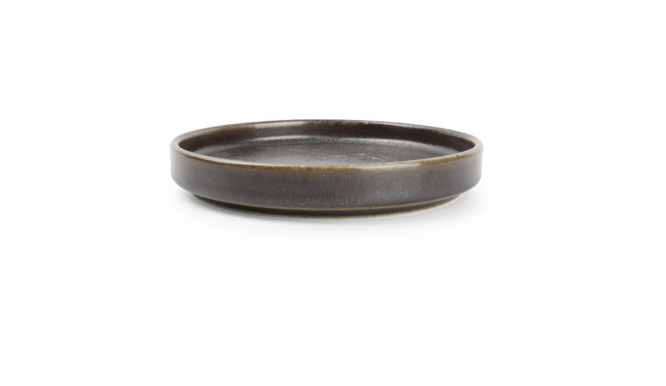BORD PORSELEIN 13.5XH2CM CERES BLACK 6X1ST