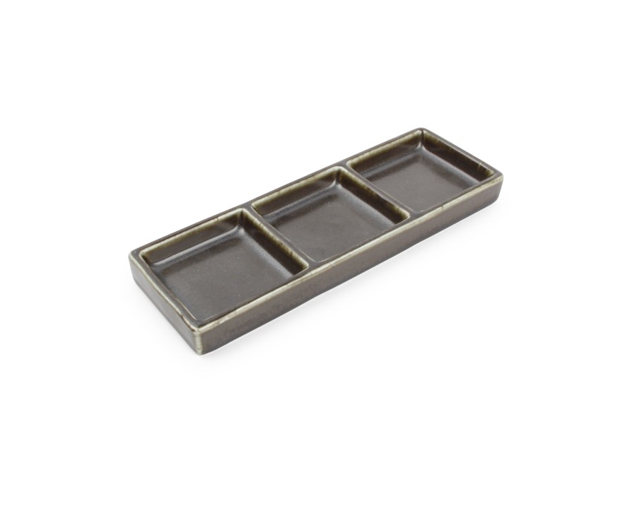 SERVEERSCHAAL PORSELEIN 24X8CM CERES BLACK 4X