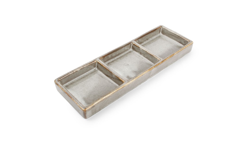 SERVEERSCHAAL PORSELEIN 24X8CM CERES GREY 4X1