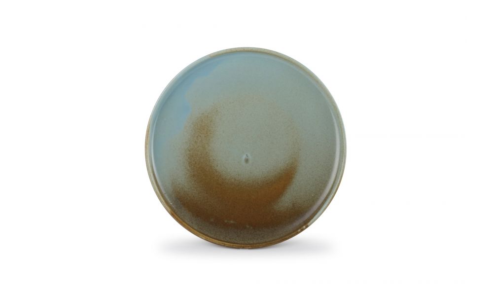 BORD PORSELEIN 29XH3CM BROWN/GREEN ESCURA 6X1