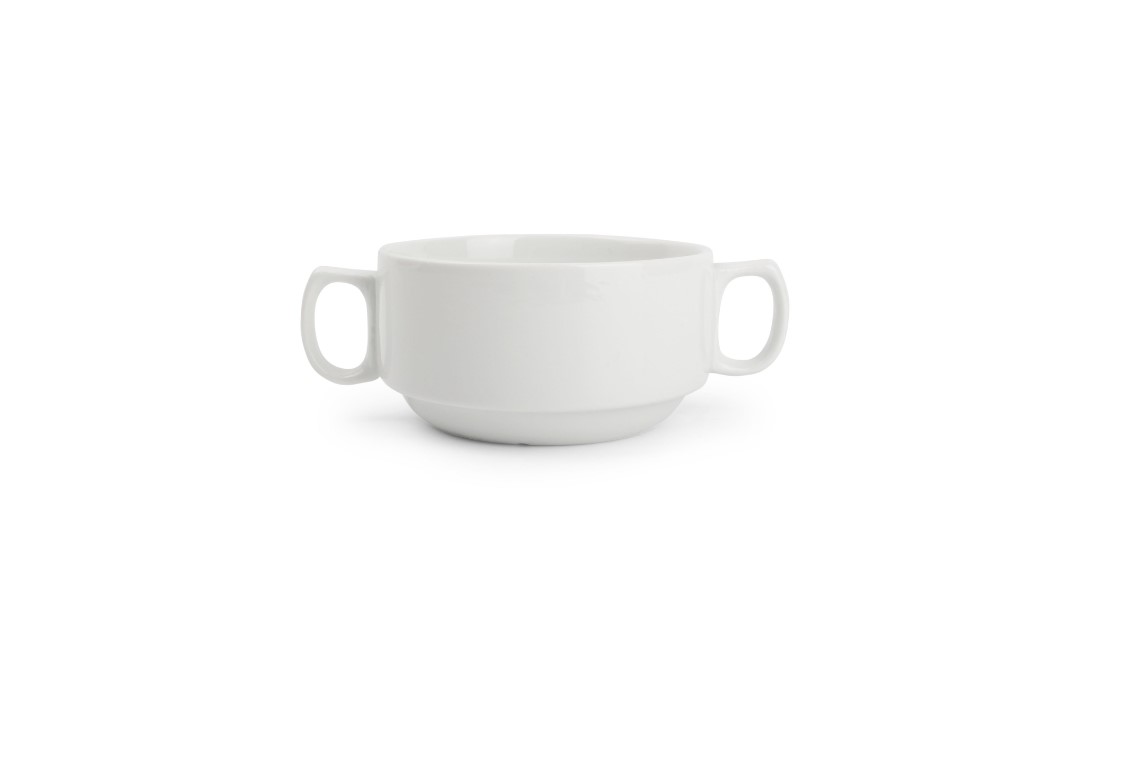 KOM PORSELEIN 10.5XH6CM WHITE APPETITE 3X1ST