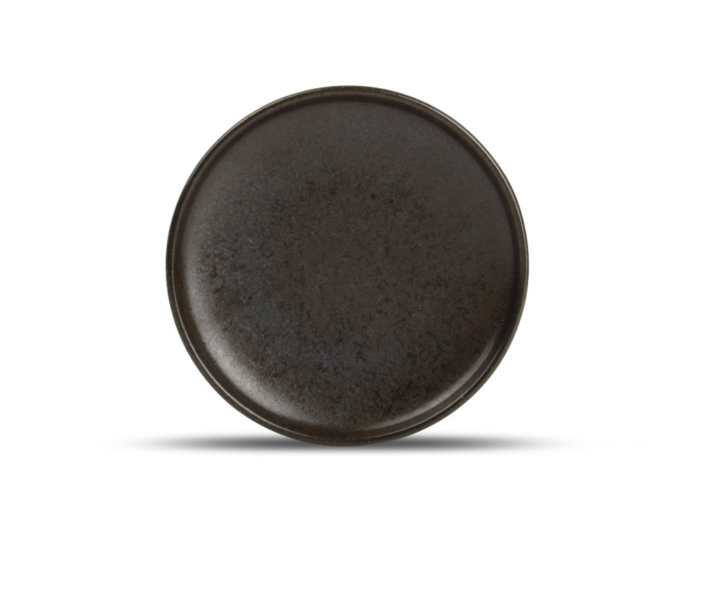 BORD PORSELEIN 15CM CERES BLACK 6X1ST