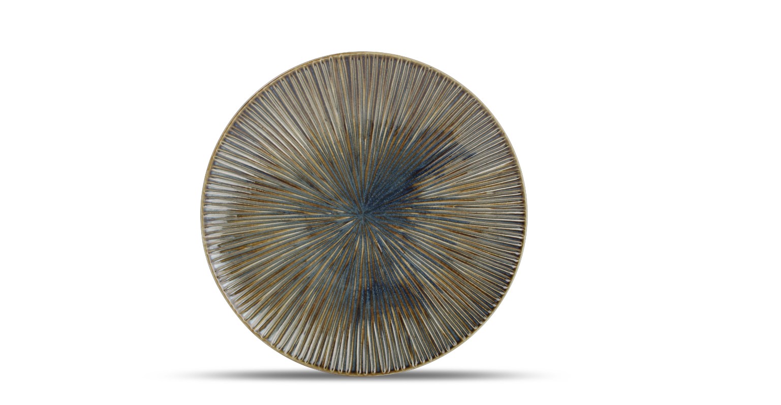 BORD PORSELEIN 25.5CM FOREST HALO 4X1ST