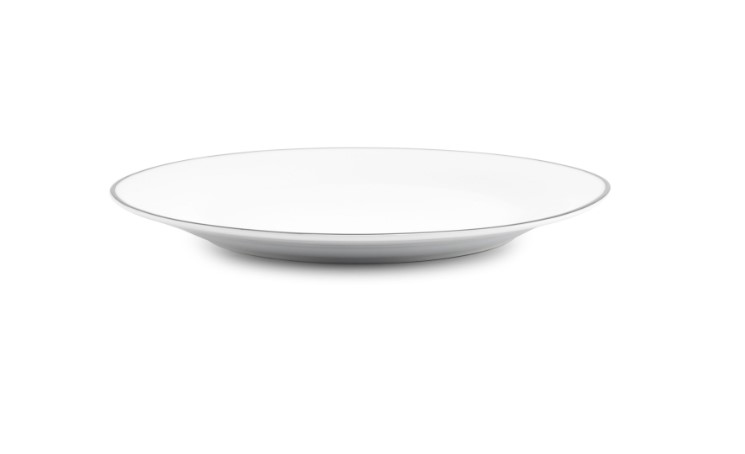 BORD PORSELEIN 20CM BLACK RIM 6X1ST