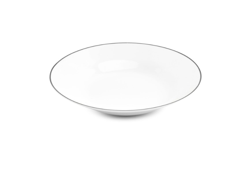 DIEP BORD PORSELEIN 23XH4CM BLACK RIM 6X1ST