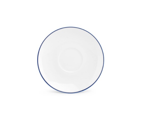 SCHOTEL PORSELEIN 14.5CM BLUE RIM 6X1ST
