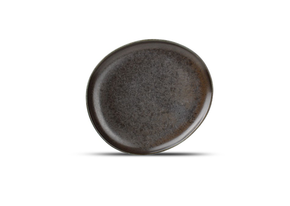 BORD PORSELEIN 21X18.5CM CERES BLACK 6X1ST