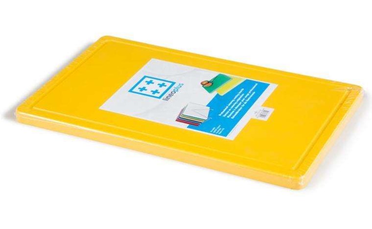 SNIJPLANK 50X30CM MET SAPGEUL GEEL LINEOPLUS
