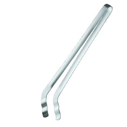 GRILLTANG 35.5CM GEBOGEN RVS ROSLE