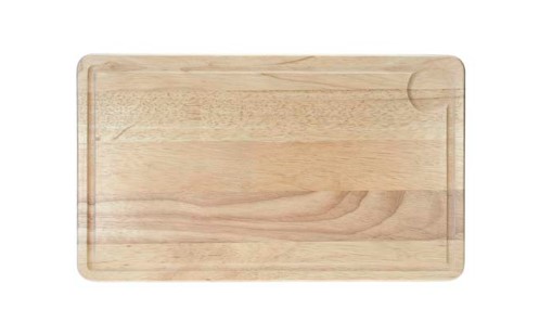 SNIJPLANK 44X26XH1.8CM RUBBERWOOD