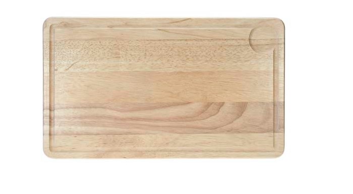 SNIJPLANK 39X23X1.8CM RUBBERWOOD