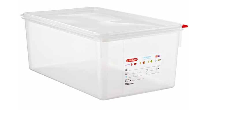 BEWAARDOOS GN 1/1 H20CM/28L ARAVEN