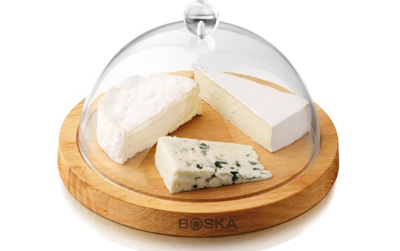 SERVEERPLANK MET STOLP 25XH15.5CM BOSKA
