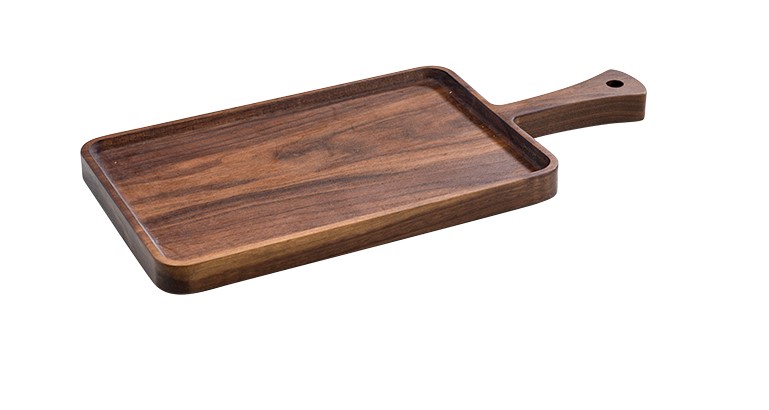 PLANK 39X18XH2CM MET HANDVAT ACACIA