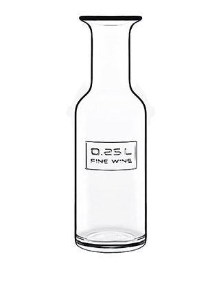 FLES 25CL MET IJKLIJN OPTIMA L.BORMIOLI 12X1S