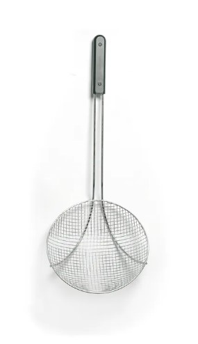 FRIETSCHEP 24CM MET HANDVAT 64CM RVS HENDI