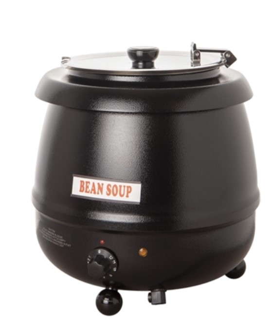 SOEPKETEL 10L 400W ZWART BISTRO