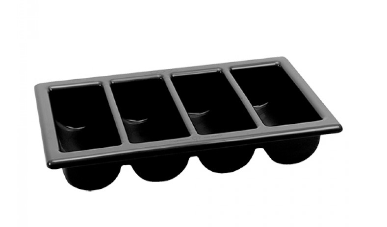 BESTEKBAK 53X32.5XH10CM GN 1/1 ZWART EMGA