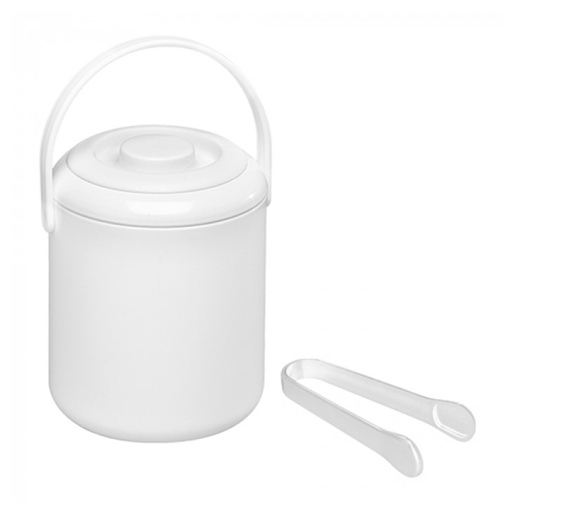IJSBLOKEMMER 13XH15CM 0.5L KUNSTSTOF WIT