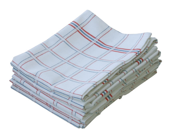 KEUKENHANDDOEK 65X65CM WIT KATOEN SET 6ST