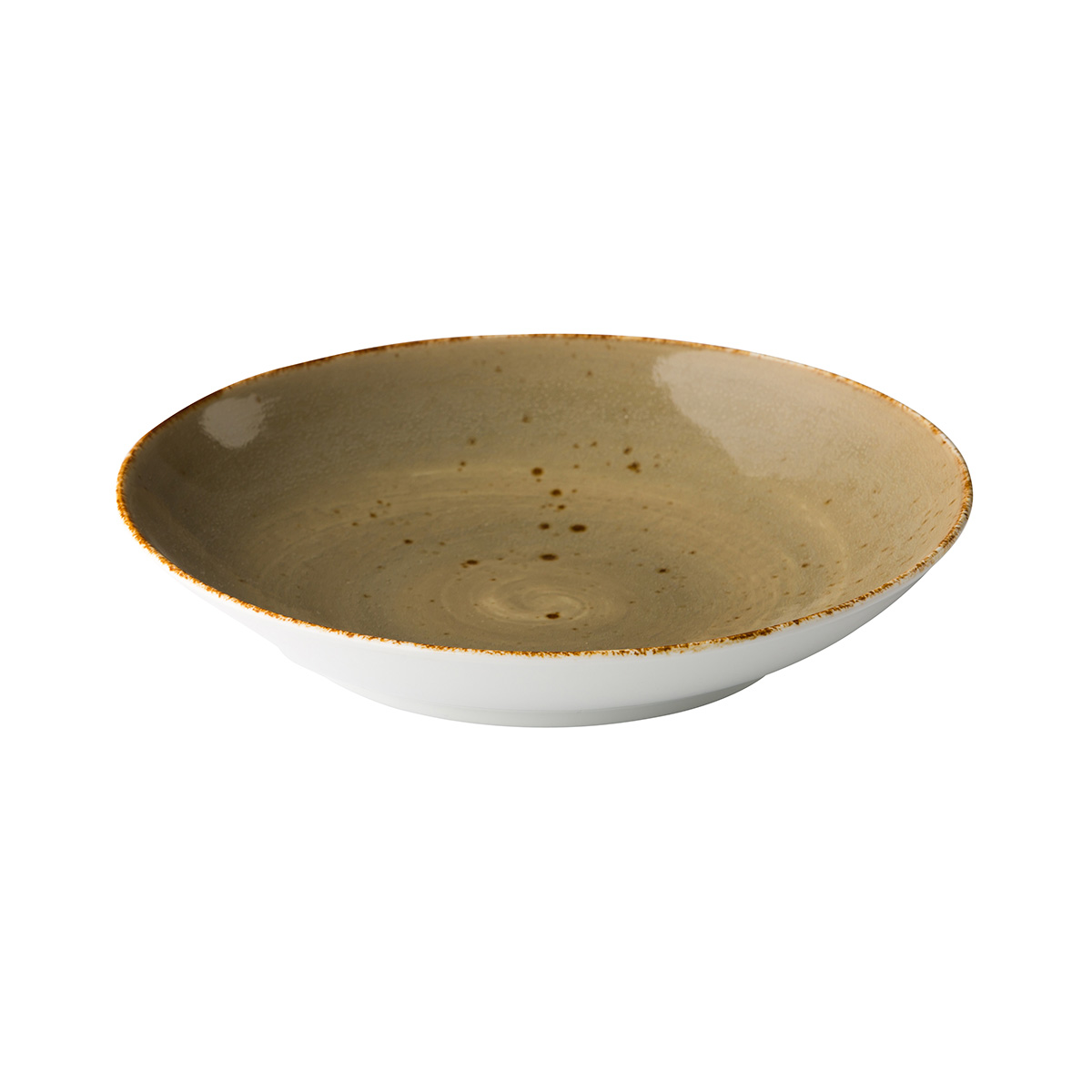 DIEP BORD PORSELEIN 26CM ZAND 6X1ST