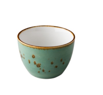 KOM PORSELEIN 9CM AQUA 6X1ST