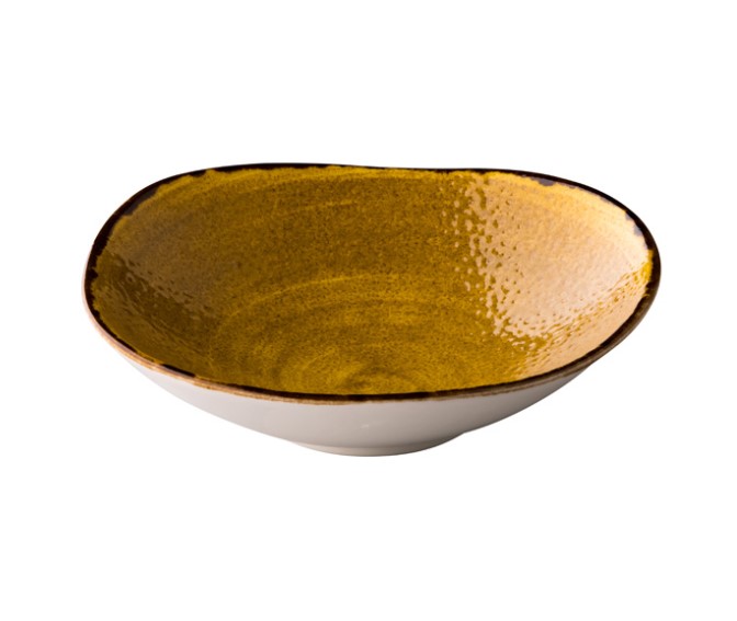 KOM PORSELEIN 16X4.5CM JERSEY GEEL 6X1ST