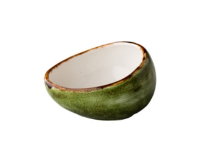 KOM PORSELEIN 9CM SCHUIN JERSEY GROEN 6X1ST