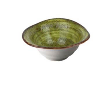 KOM PORSELEIN 17.5XH7.5CM JERSEY GROEN 6X1ST