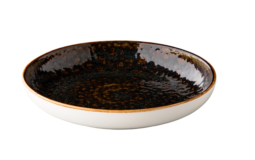 DIEP BORD PORSELEIN 26.5CM JERSEY BRUIN 6X1ST