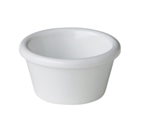 RAMEKIN 7CL MET RIBBEL MELAMINE 12X1ST