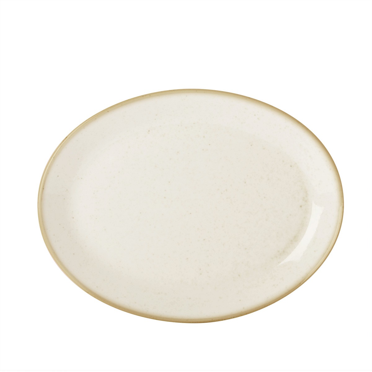 BORD PORSELEIN 31CM OVAAL PREMIUM OATMEAL 6X1