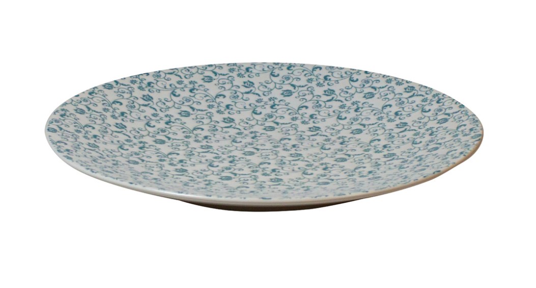 BORD PORSELEIN 27CM BARCELONA BLAUW 6X1ST