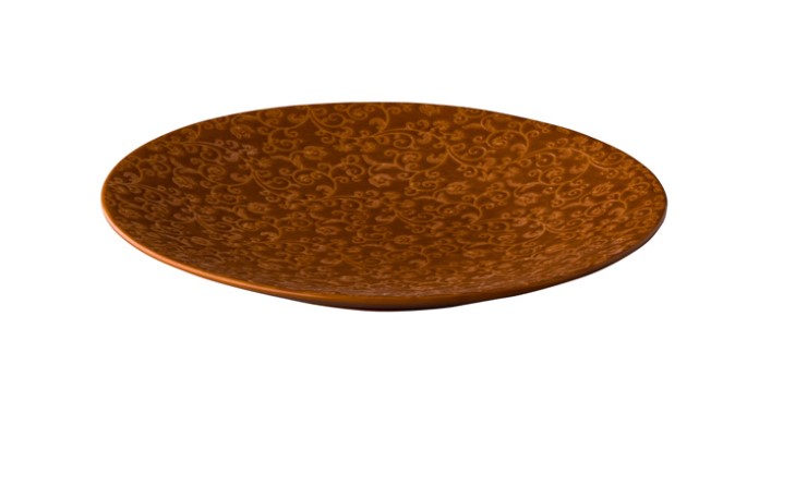 BORD PORSELEIN 21.5CM BARCELONA BRUIN 6X1ST