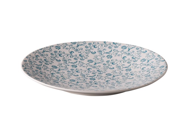 BORD PORSELEIN 21.5CM BARCELONA BLAUW 6X1ST