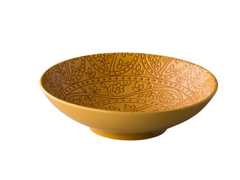 DIEP BORD PORSELEIN 19CM BARCELONA OKER 6X1ST