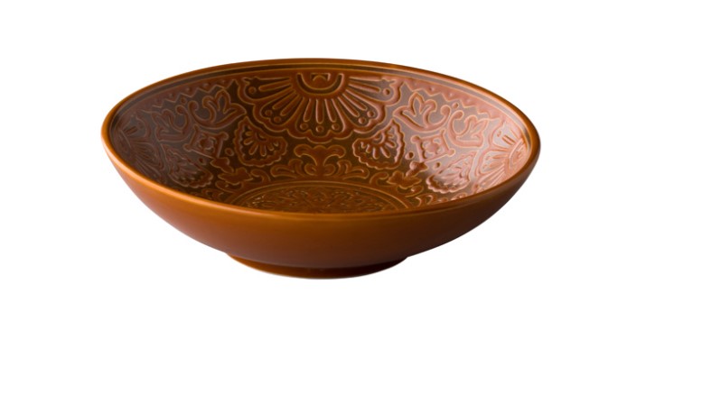 KOM PORSELEIN 14CM BARCELONA BRUIN 6X1ST