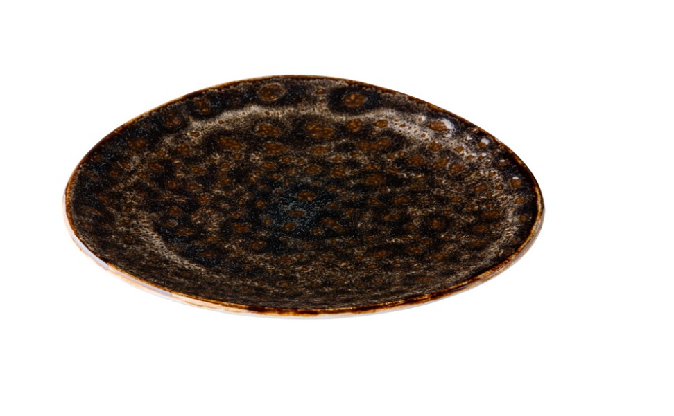 BORD PORSELEIN 21CM JERSEY BRUIN 6X1ST