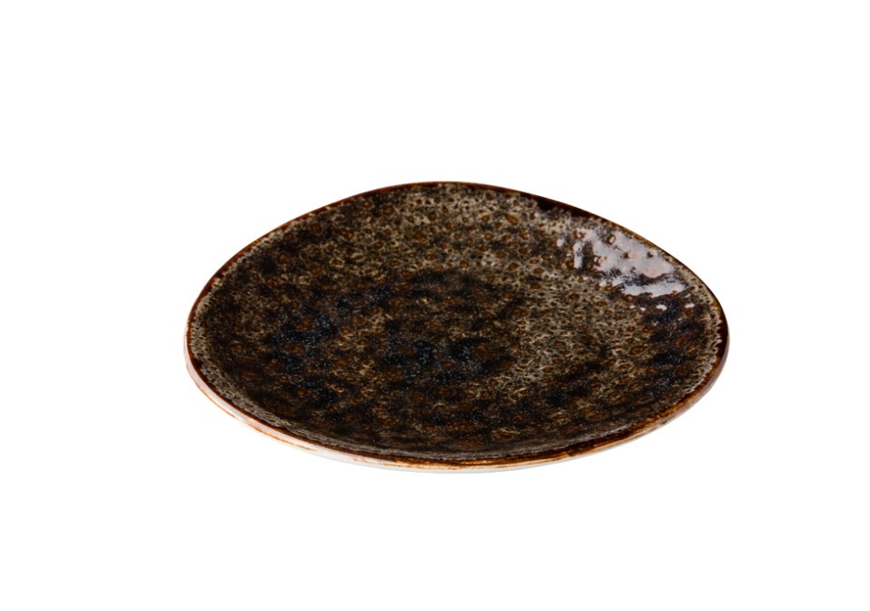 BORD PORSELEIN 17CM JERSEY BRUIN 6X1ST