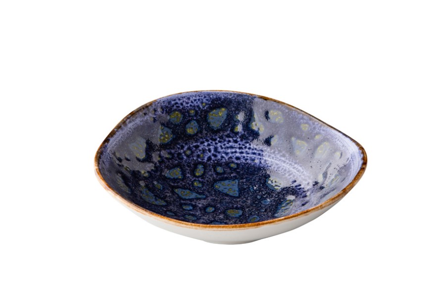 KOM PORSELEIN 16XH4.5CM JERSEY BLAUW 6X1ST