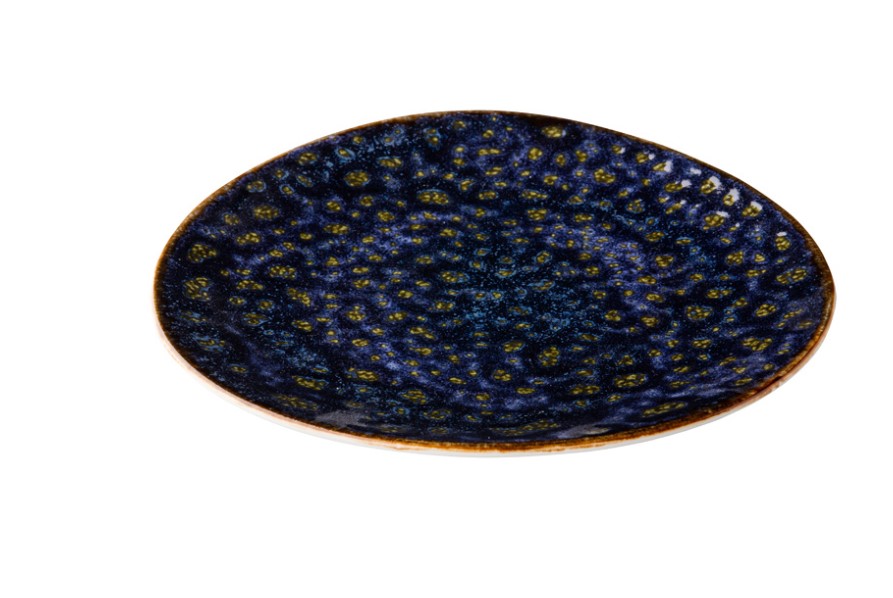 BORD PORSELEIN 27CM JERSEY BLAUW 6X1ST